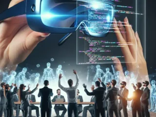 "Magic Leap 3 prototype showcased to developers during exclusive AR demo event, highlighting advanced augmented reality features and innovative technology for immersive experiences."