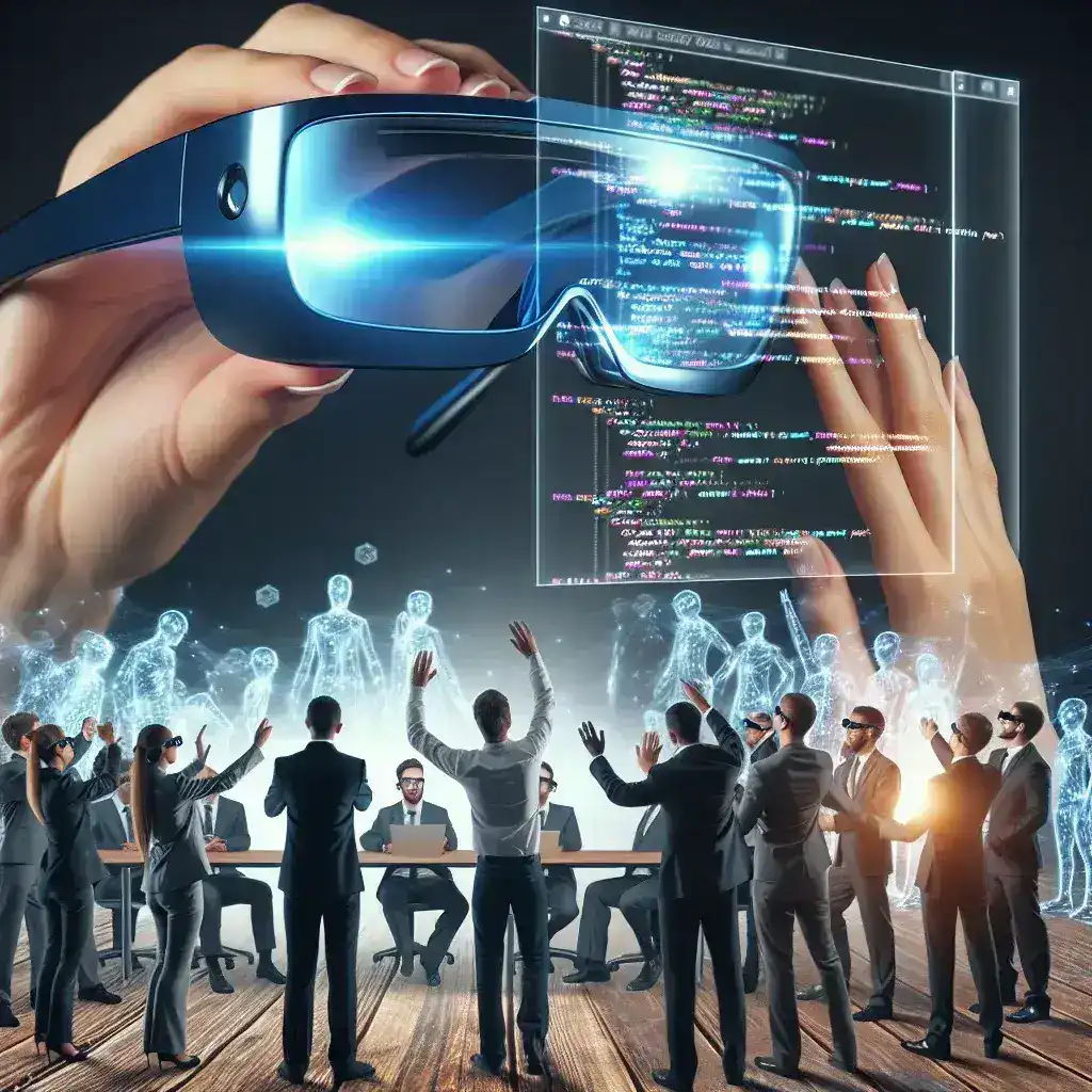 "Magic Leap 3 prototype showcased to developers during exclusive AR demo event, highlighting advanced augmented reality features and innovative technology for immersive experiences."